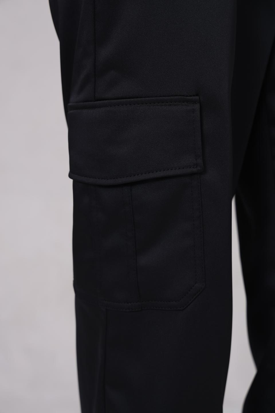 Брюки карго Bianca чёрные