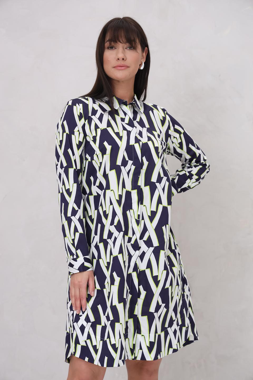 Платье Bugatti с геометрическим принтом