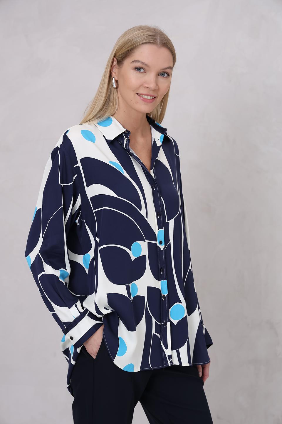 Рубашка Bugatti с принтом