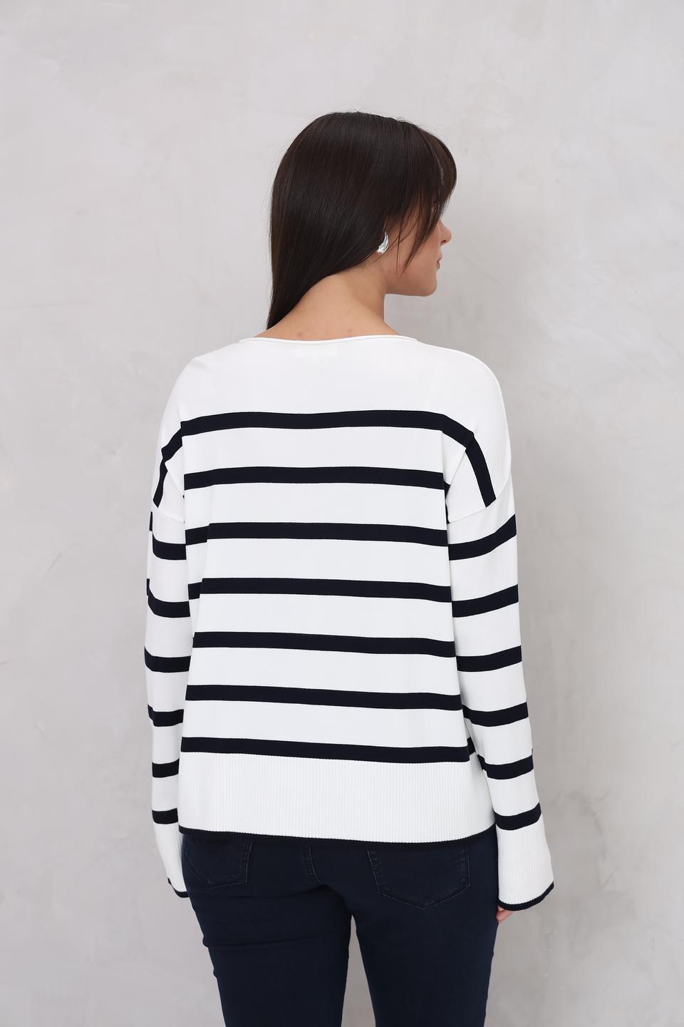 Пуловер Bugatti в полоску