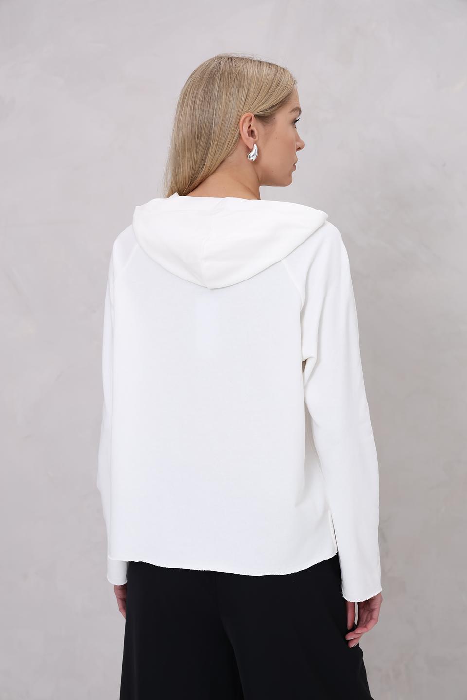 Пуловер Monari с принтом белый