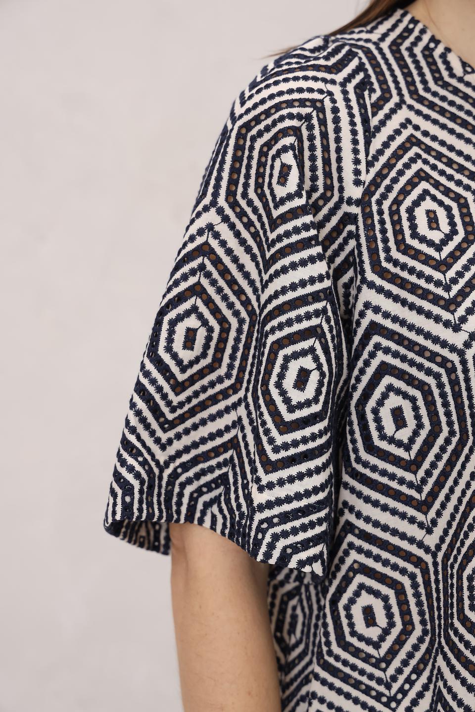 Блуза Seidensticker с геометрическим принтом