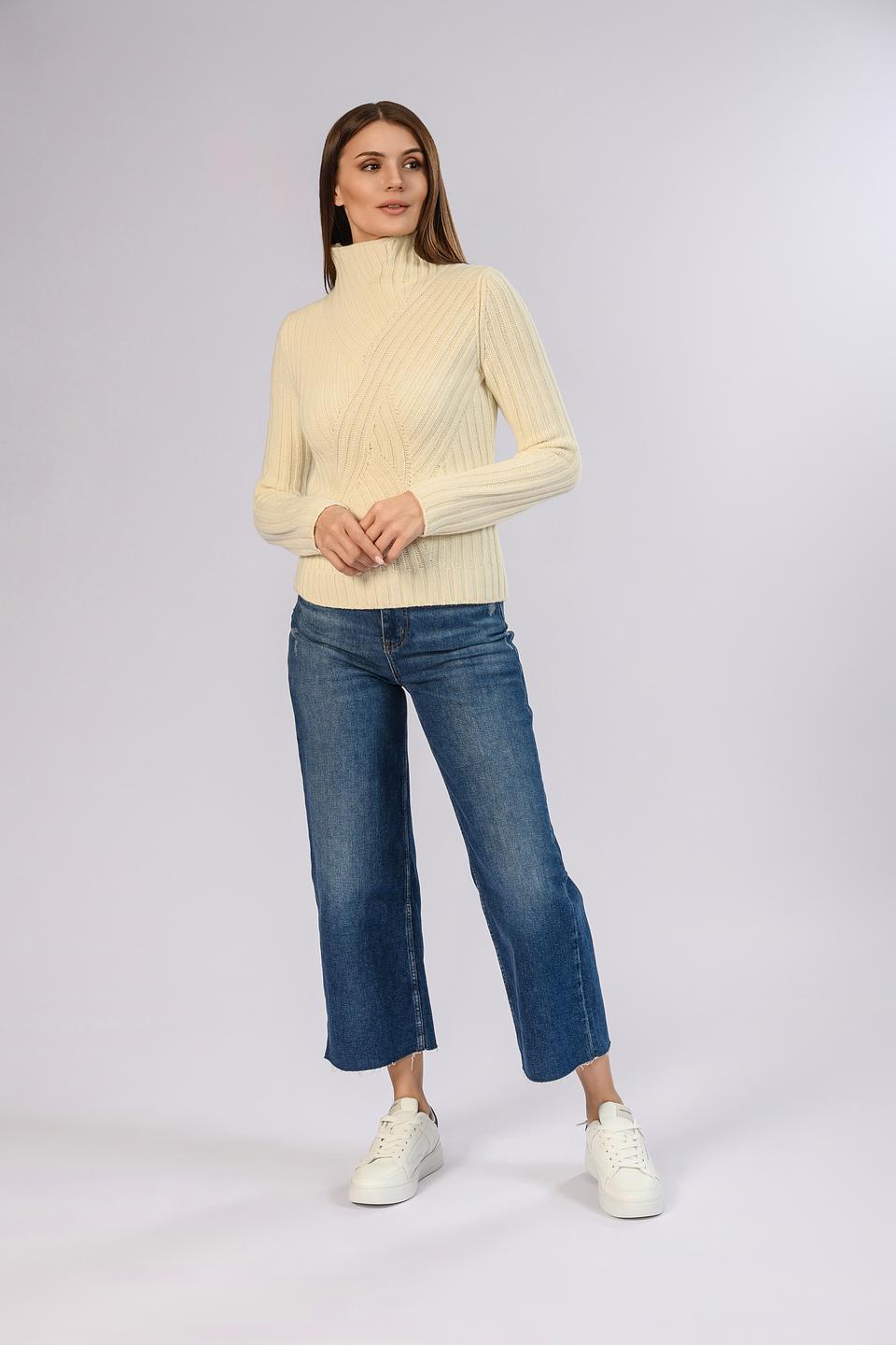 Джемпер Boss Black с косами кремовый