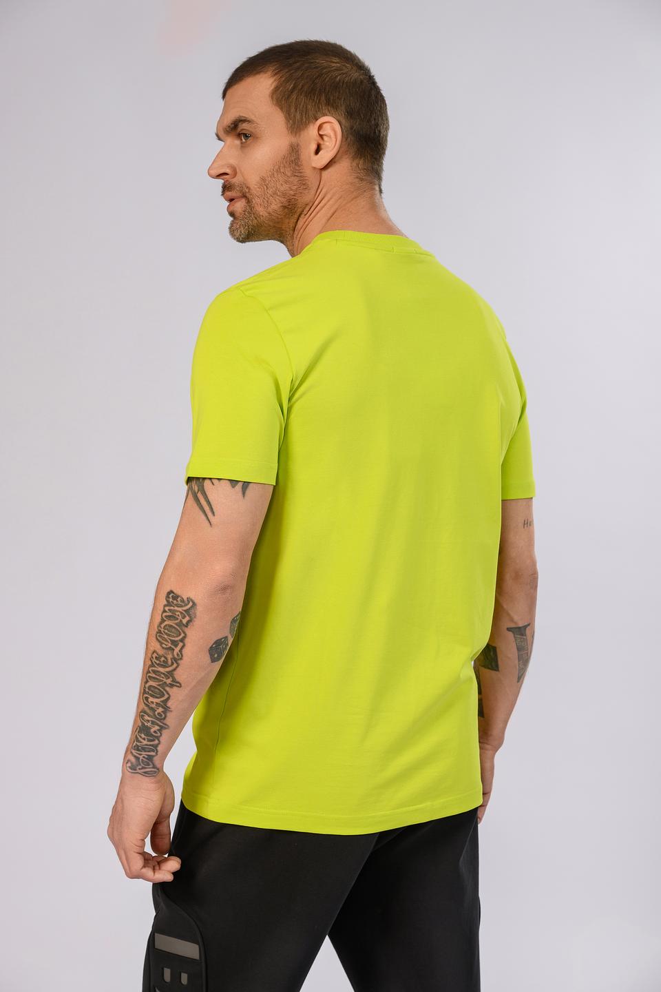 Футболка Boss Green с принтом лайм
