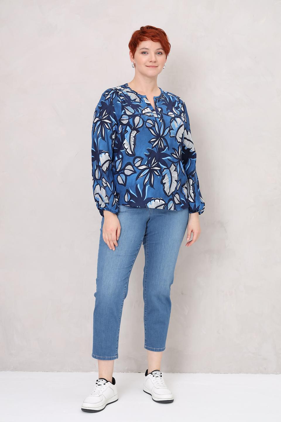 Блуза Rabe collection с тропическим принтом