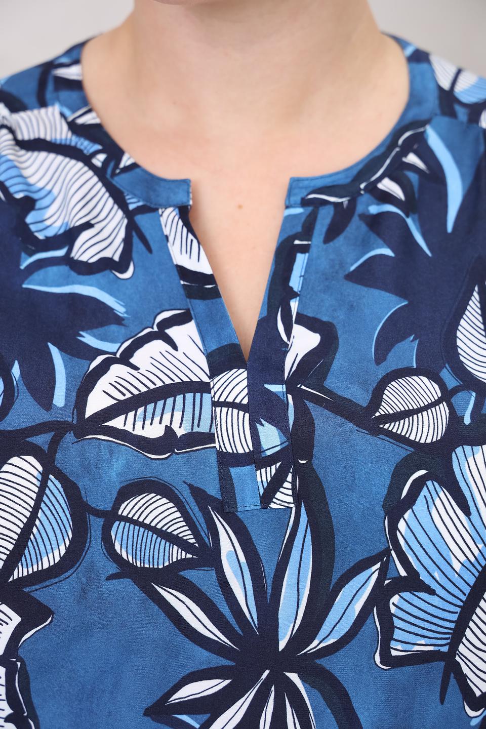 Блуза Rabe collection с тропическим принтом
