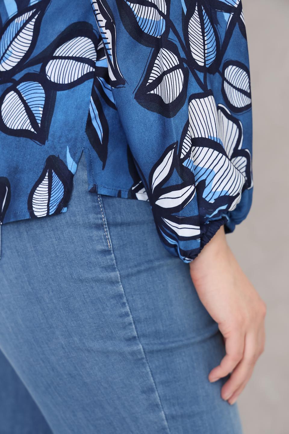 Блуза Rabe collection с тропическим принтом