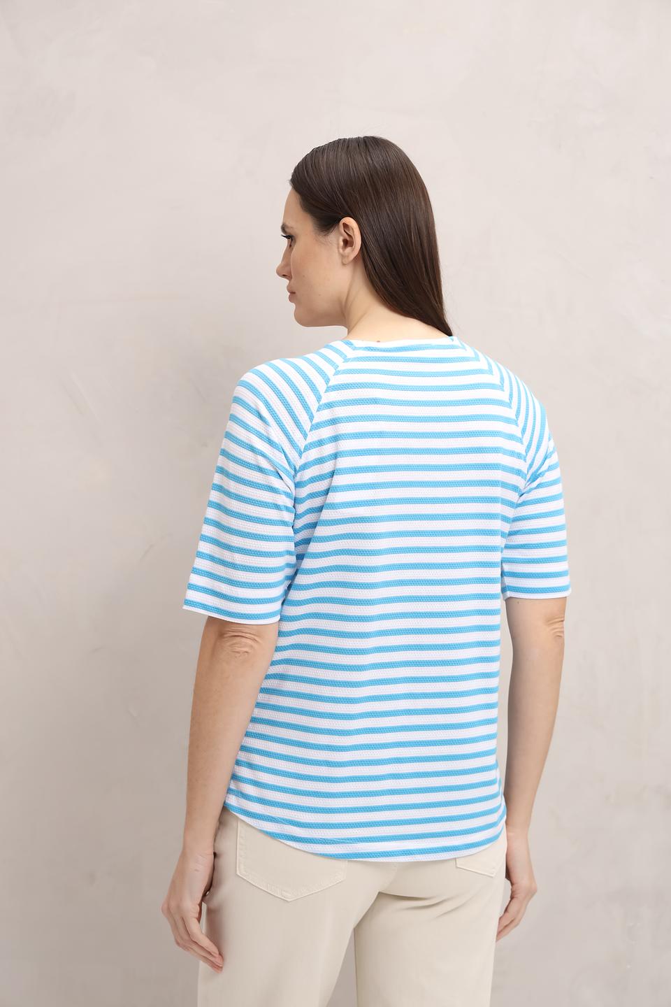 Футболка Bianca в полоску голубую