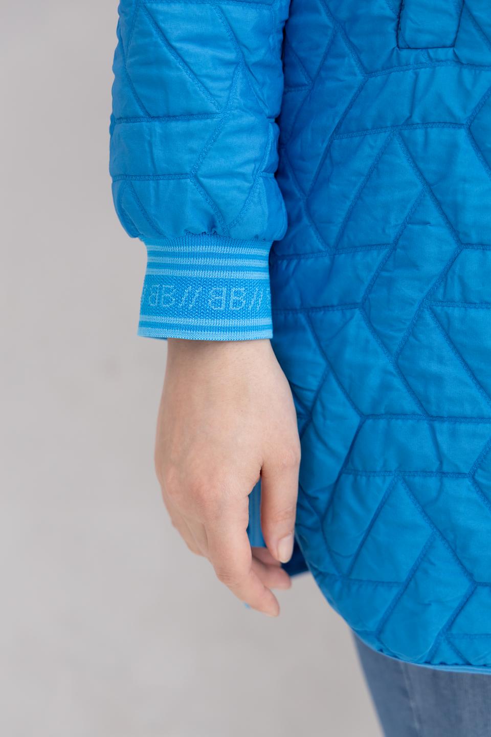 Пальто Bianca стеганое голубое