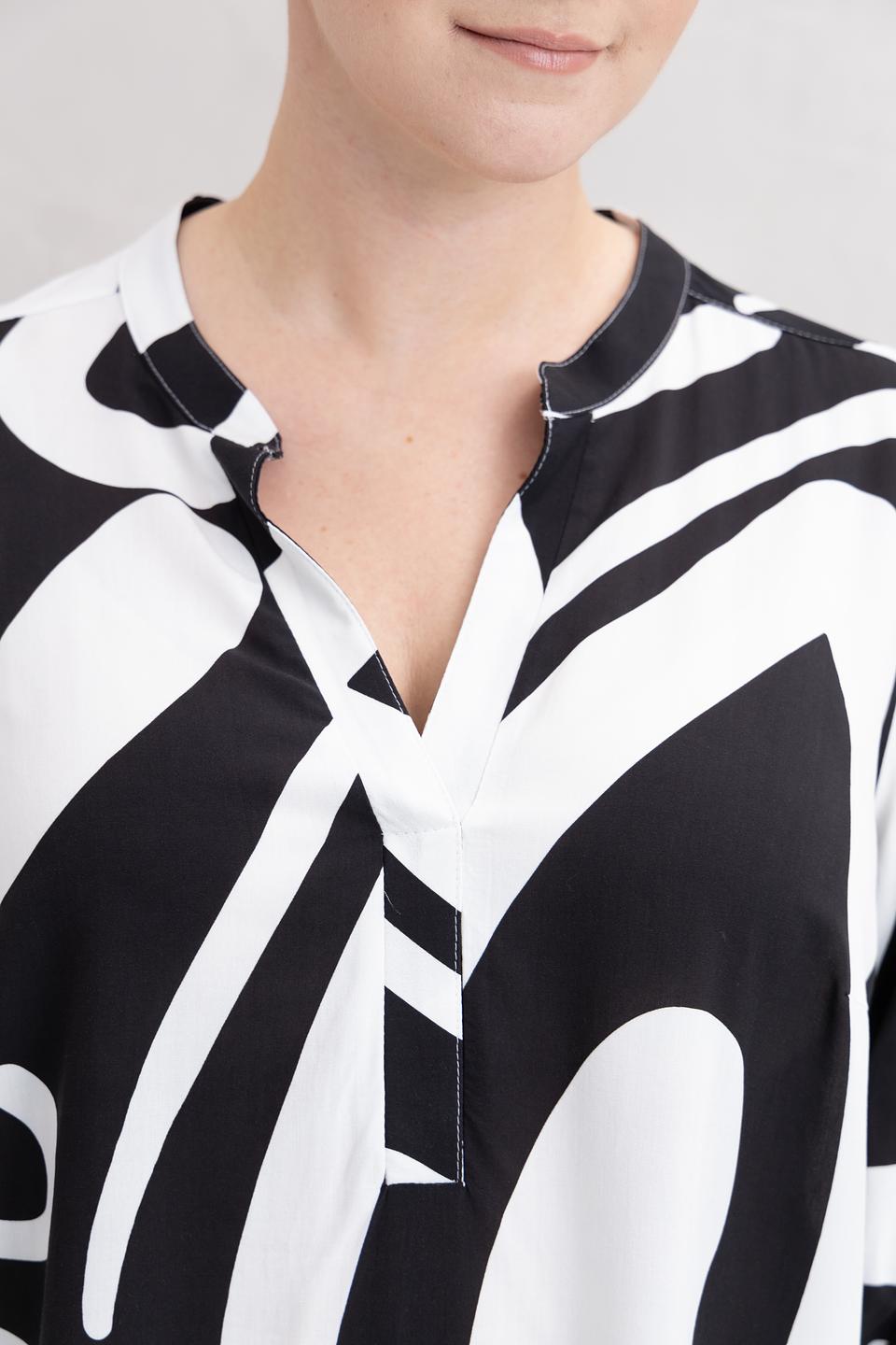 Блуза Doris Streich с абстрактным принтом