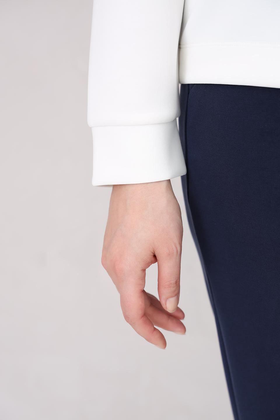 Пуловер Rabe collection с принтом белый