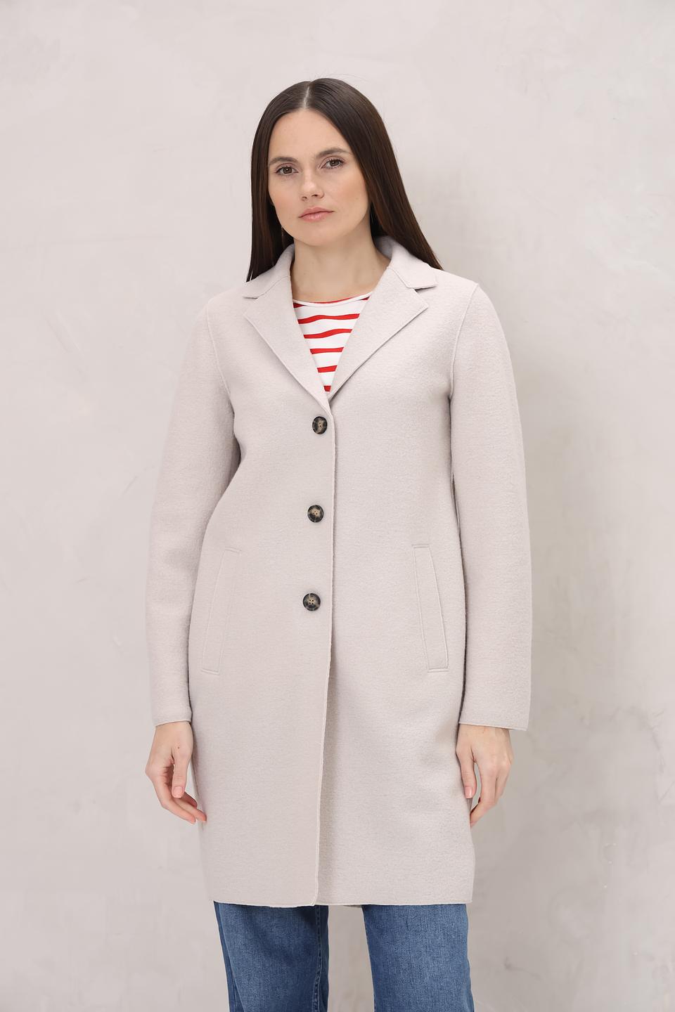 Пальто Oui женское бежевое