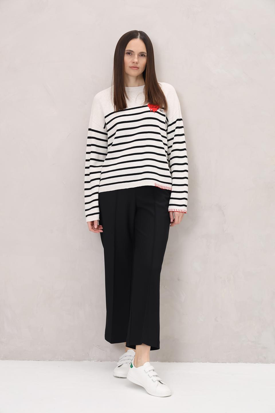 Брюки клёш Oui чёрные