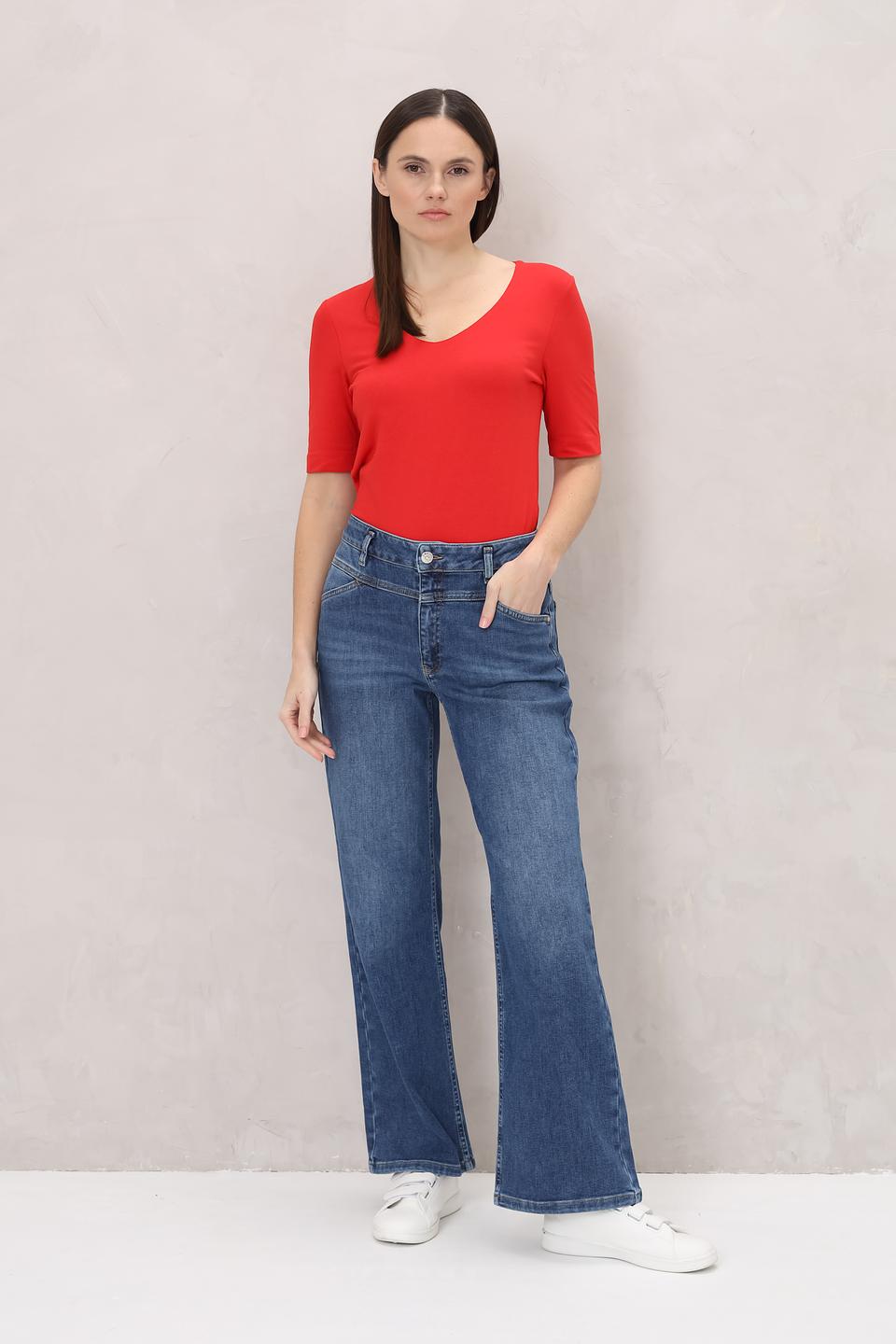 Джинсы Oui клеш синие