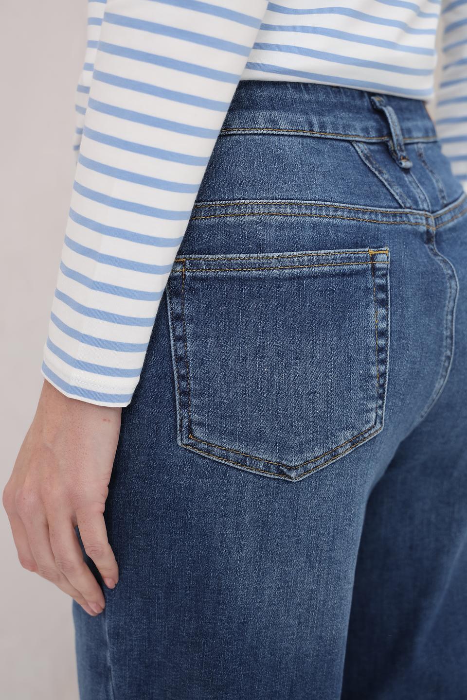 Джинсы Oui клеш синие