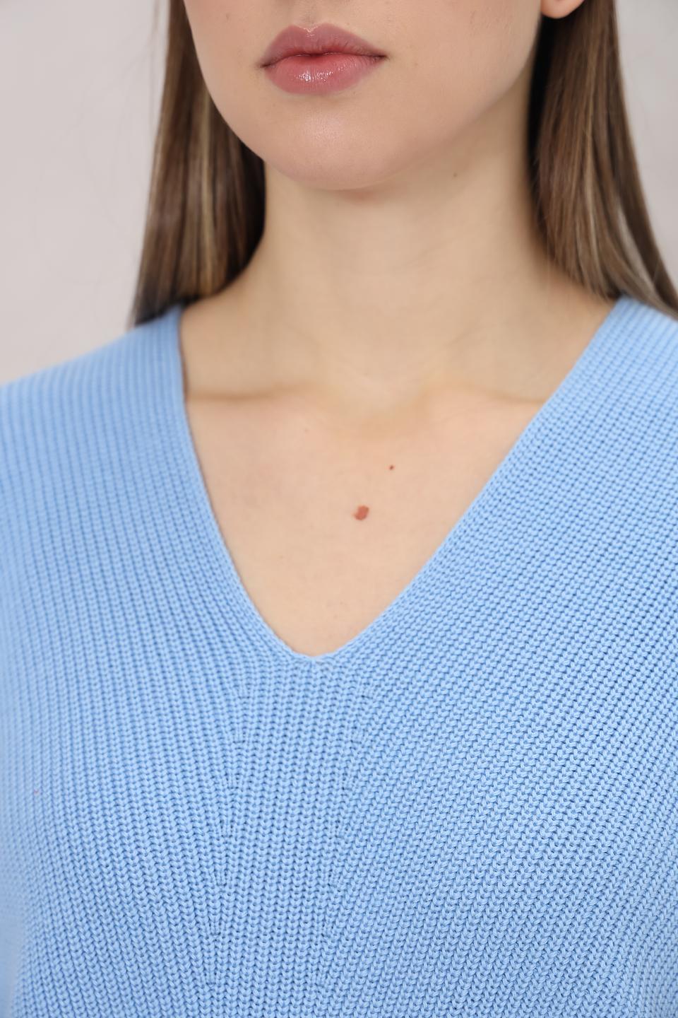 Жилет Tom Tailor голубой вязаный