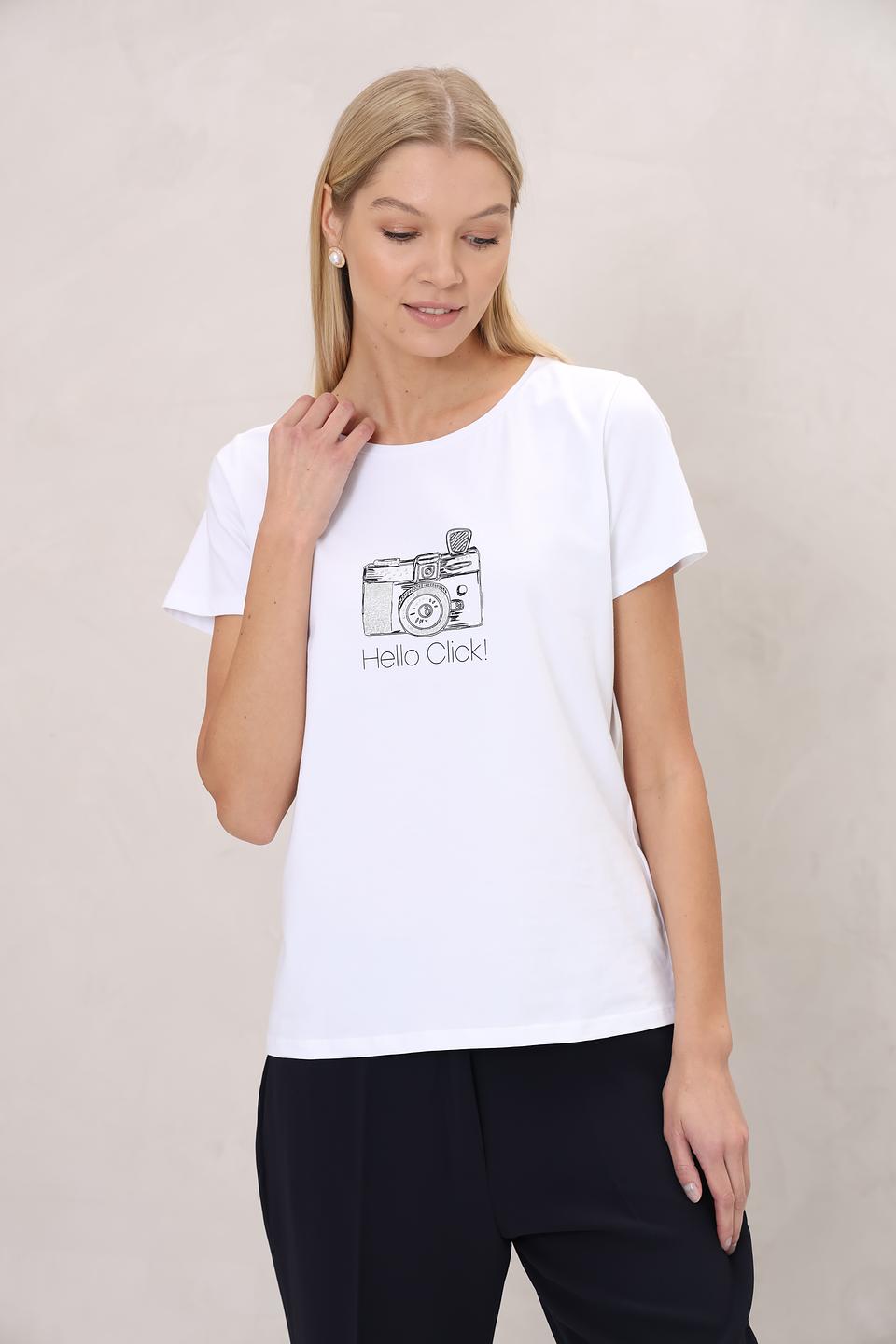 Футболка More and More с принтом