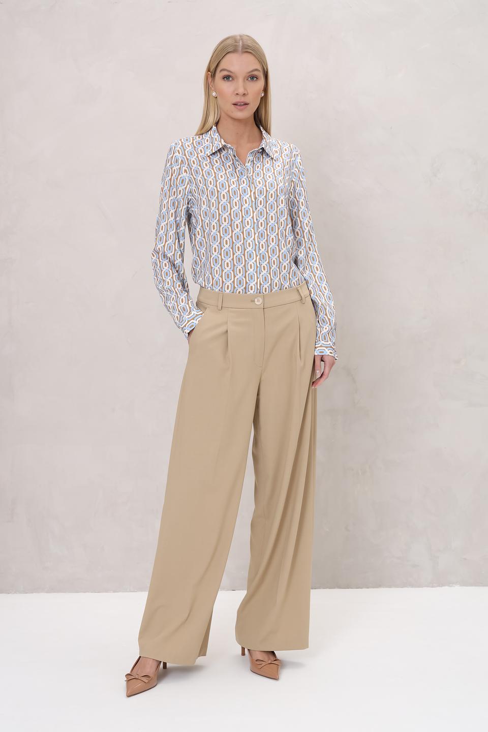 Брюки клёш Gerry Weber бежевые