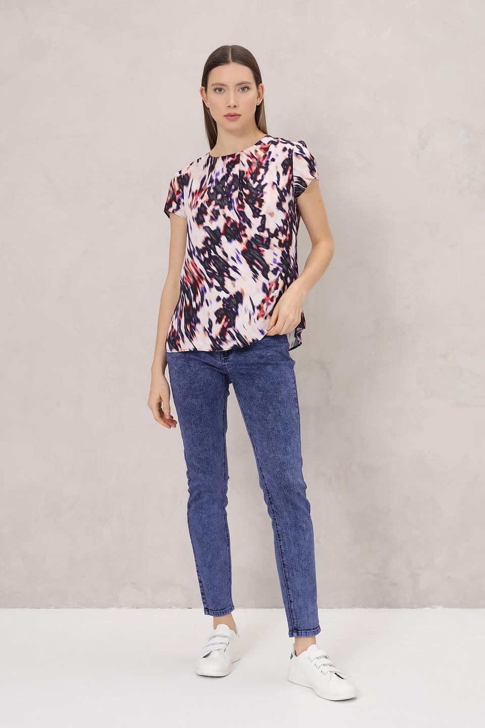 Блуза Taifun с абстрактным принтом