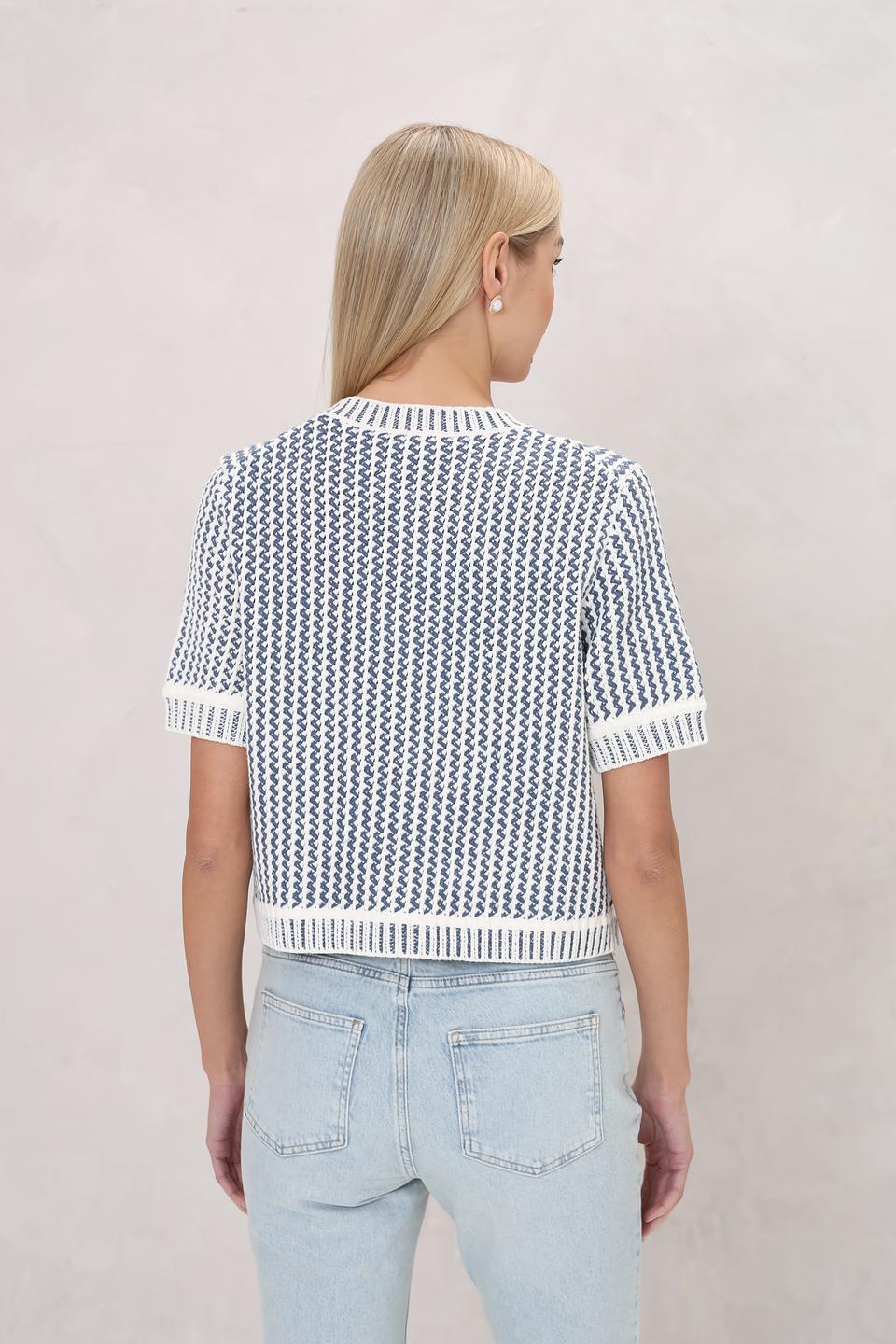 Жакет Oui с узором в полоску