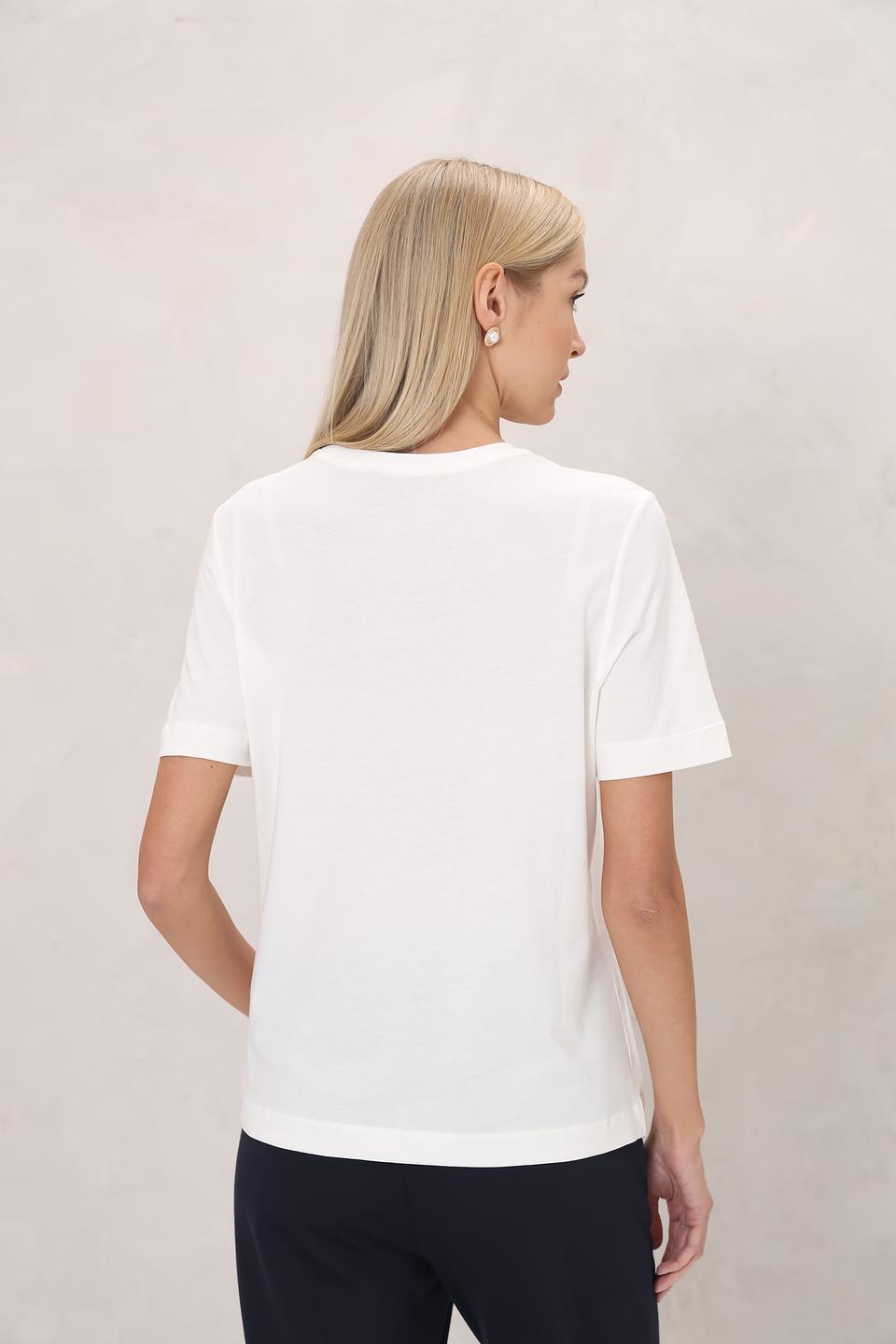 Футболка Oui с принтом белая