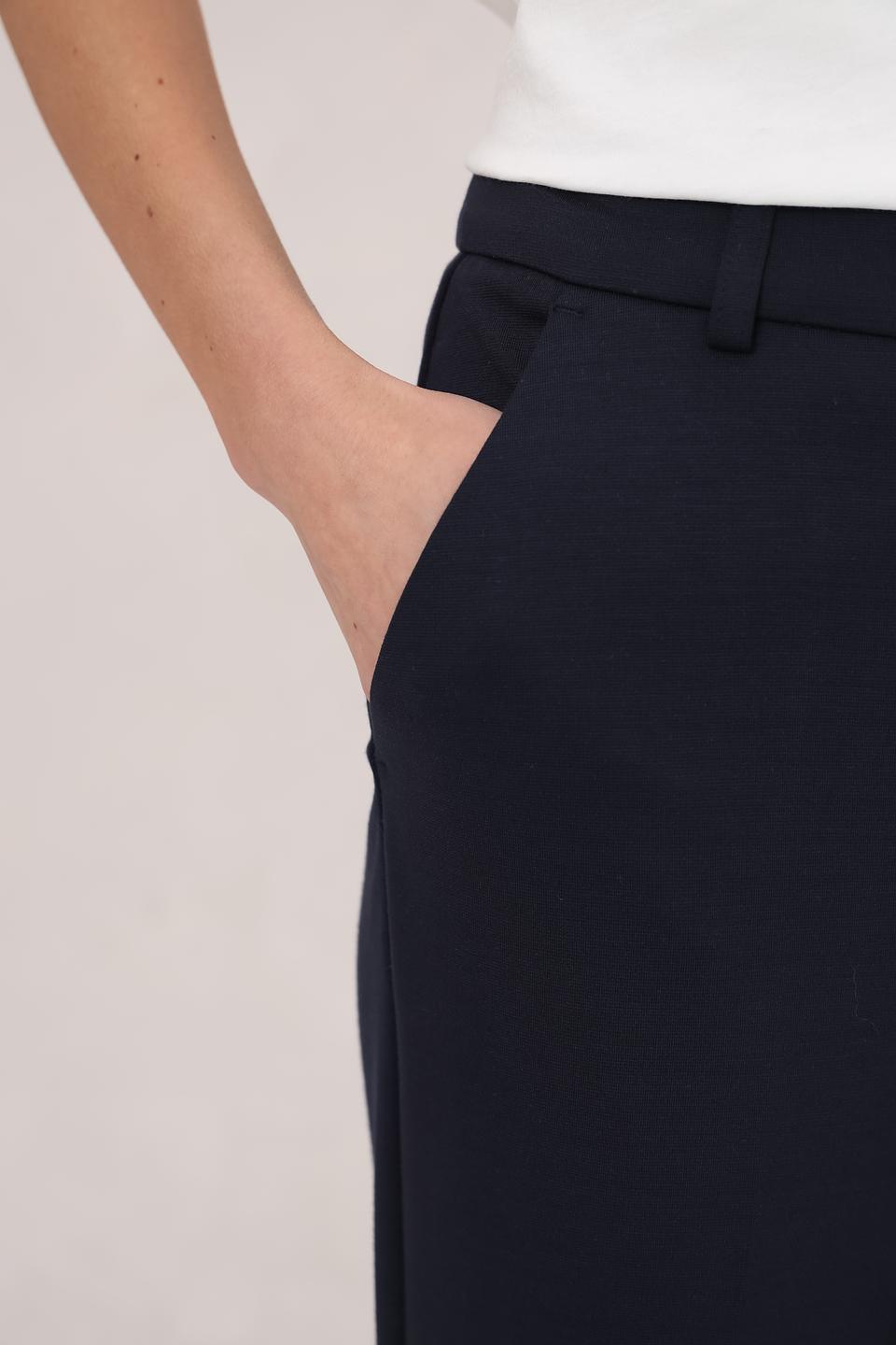 Брюки классические Oui тёмно-синие
