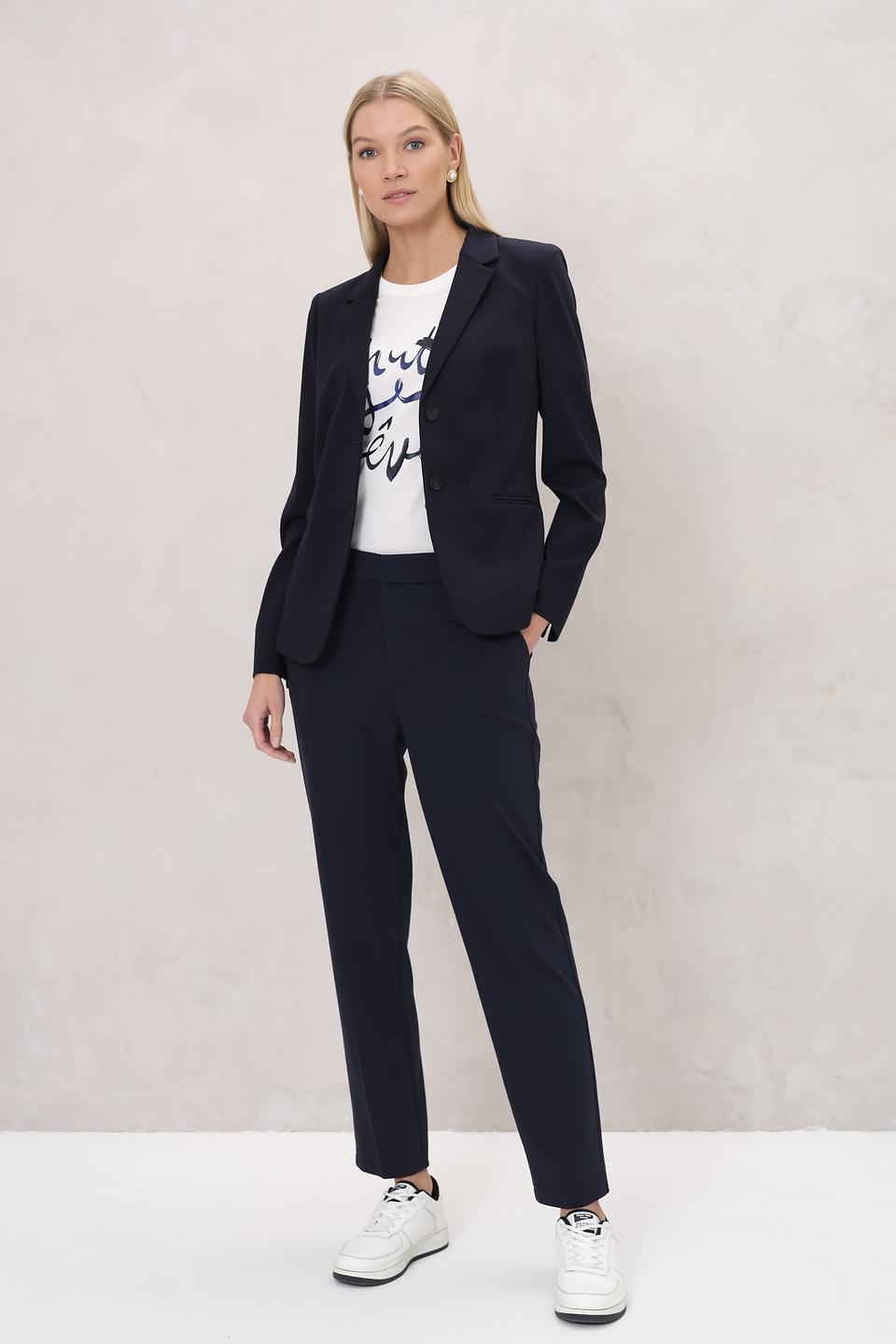 Жакет Oui приталенный тёмно-синий