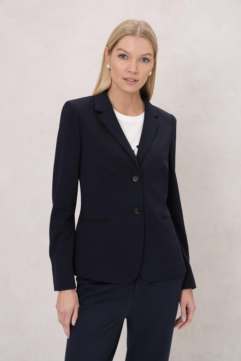 Жакет Oui приталенный тёмно-синий