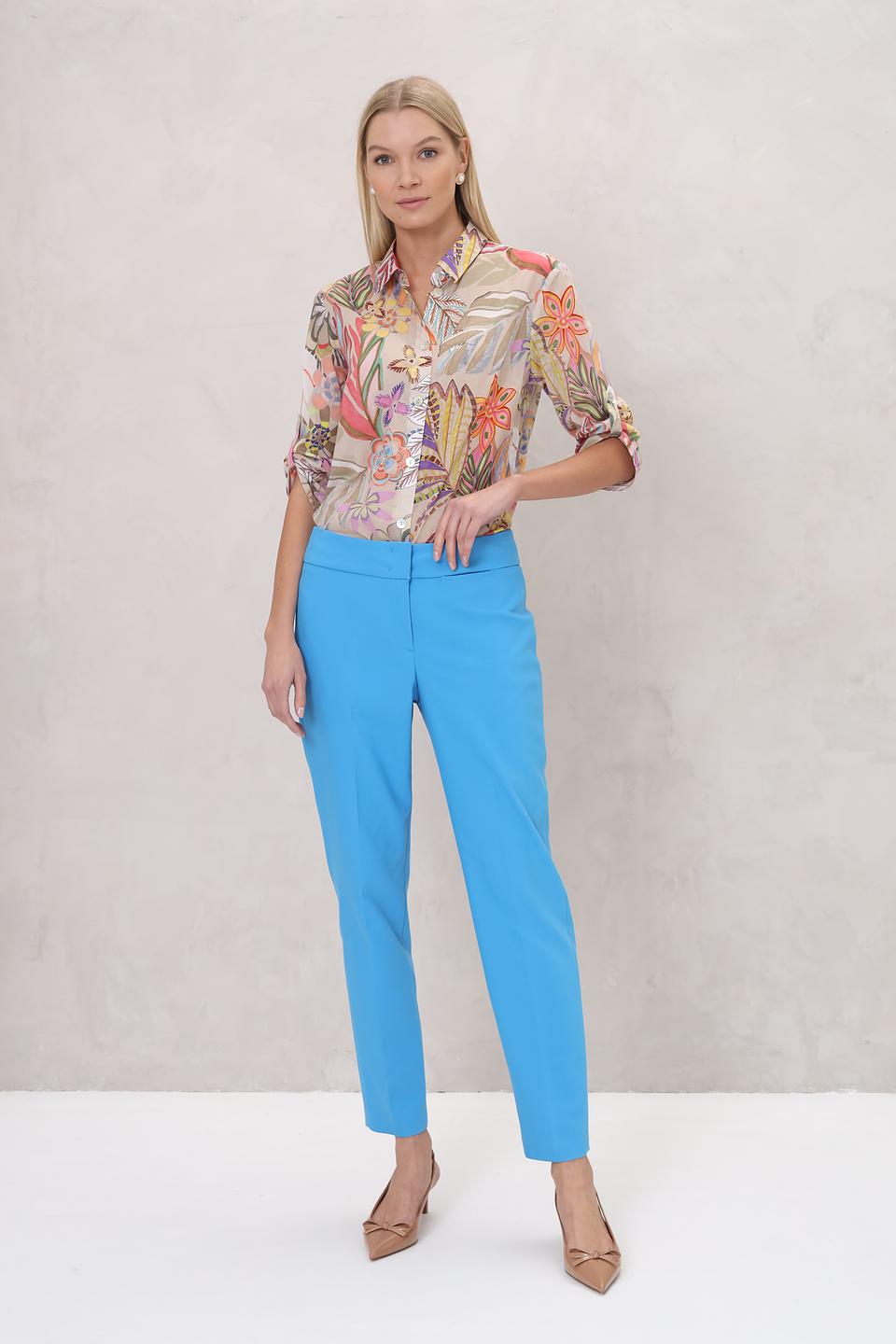 Брюки классические Bianca голубые