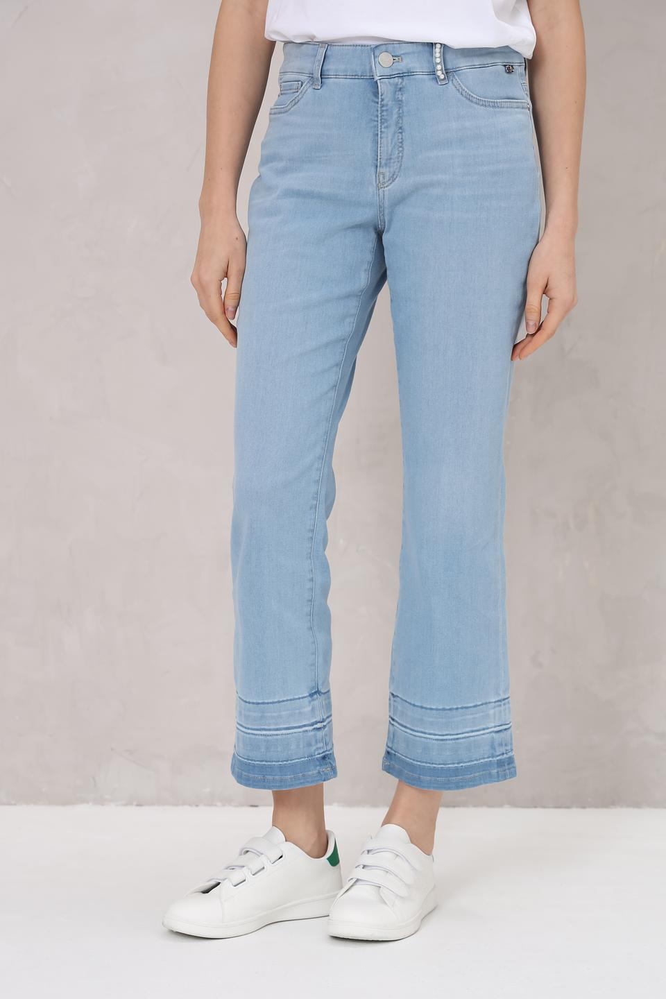 Джинсы Marc Cain с жемчугом голубые