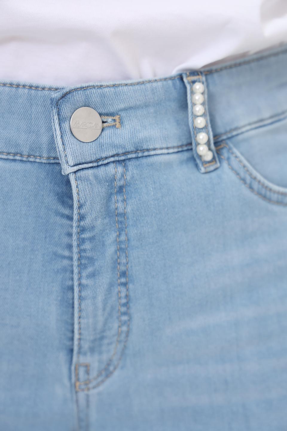 Джинсы Marc Cain с жемчугом голубые