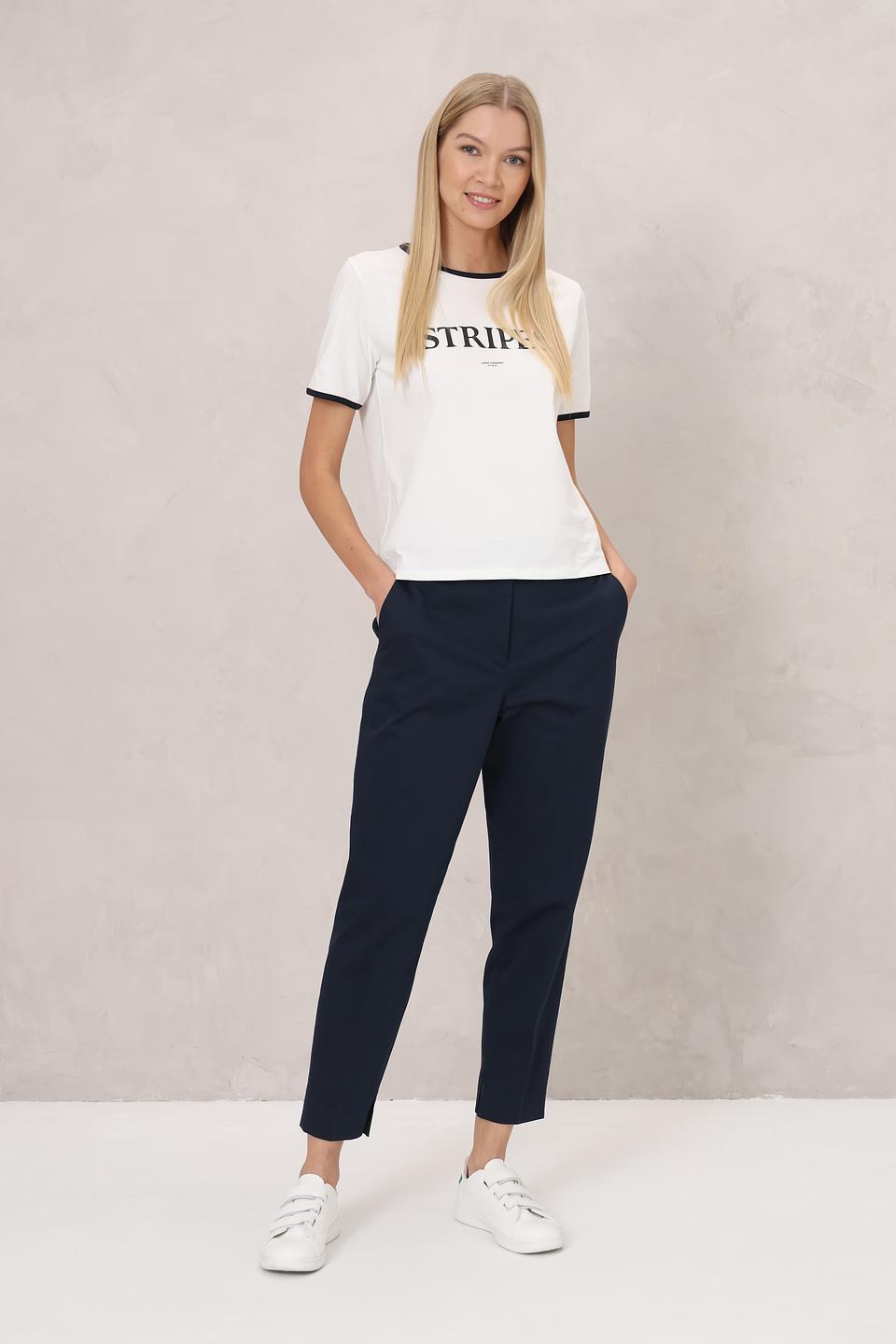 Брюки классические Luisa Cerano темно-синие