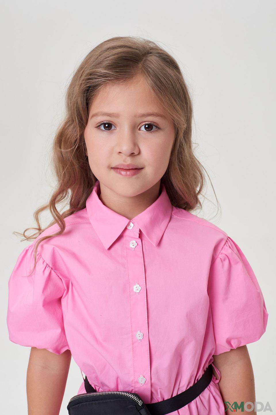 Платье Choupette розовое с поясом