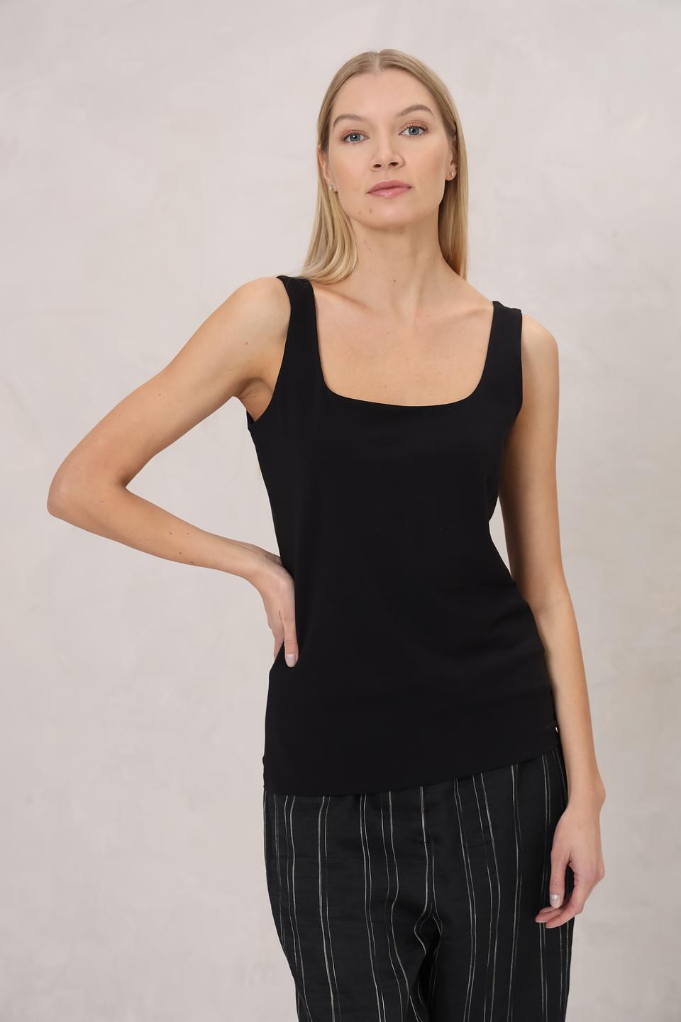 Топ Annette Gortz чёрный базовый