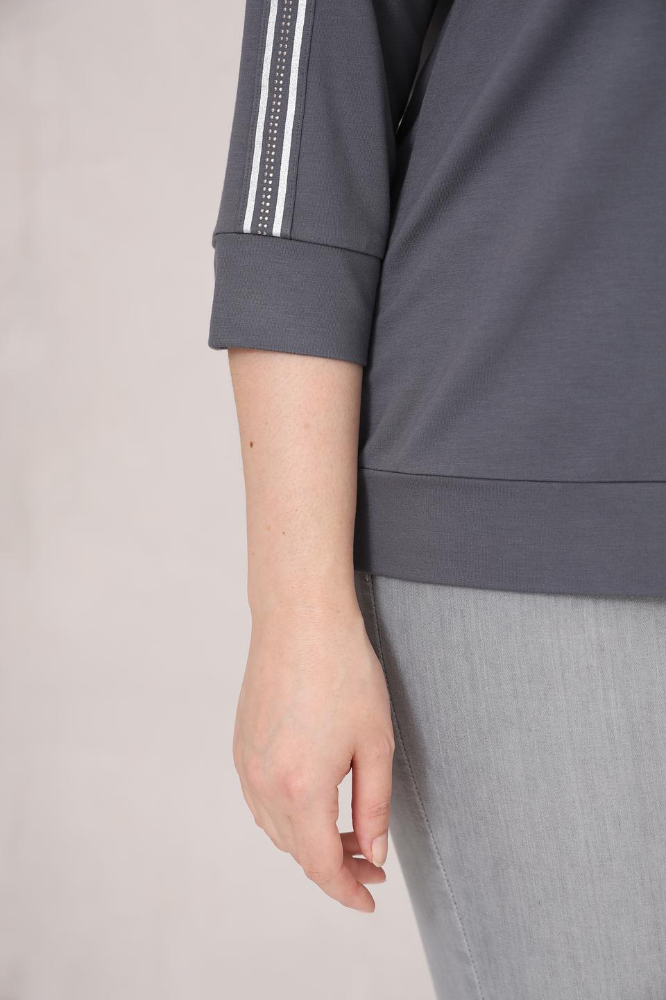 Пуловер Via Appia с капюшоном серый