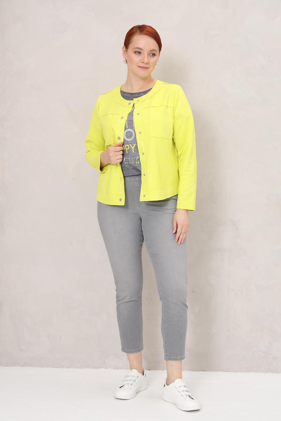 Жакет Via Appia лайм с карманами