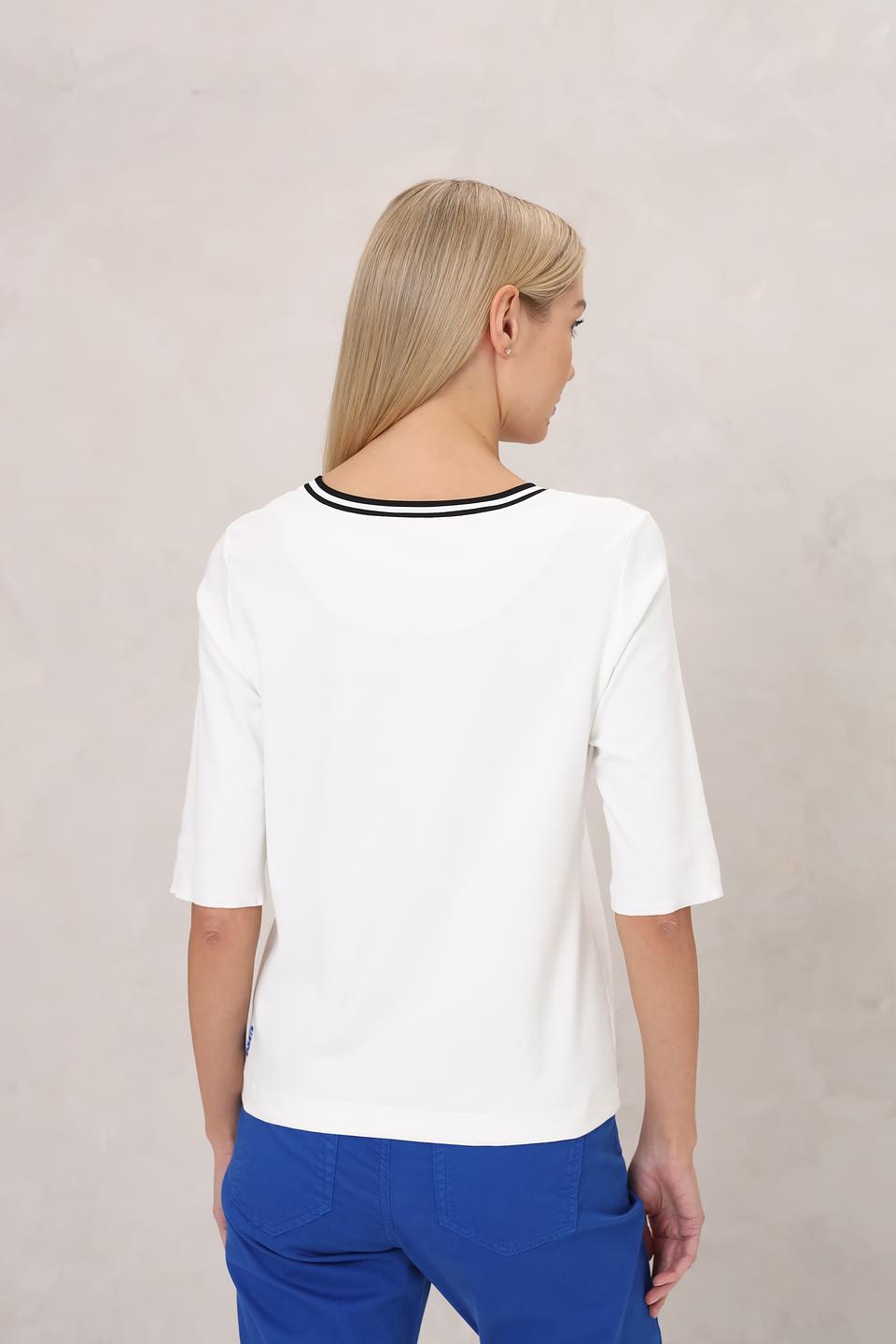 Футболка Marc Cain с принтом голубой