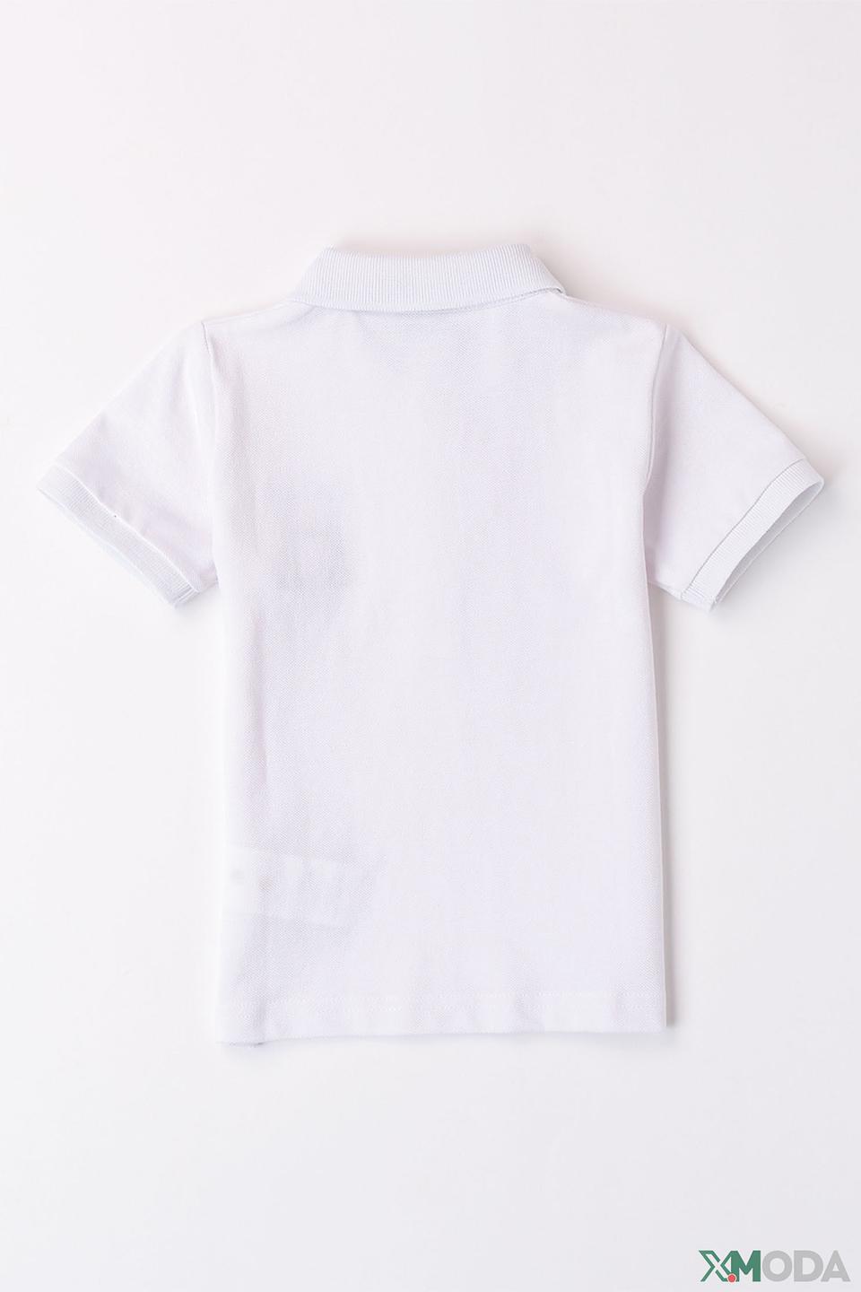 Поло Sarabanda белый с логотипом