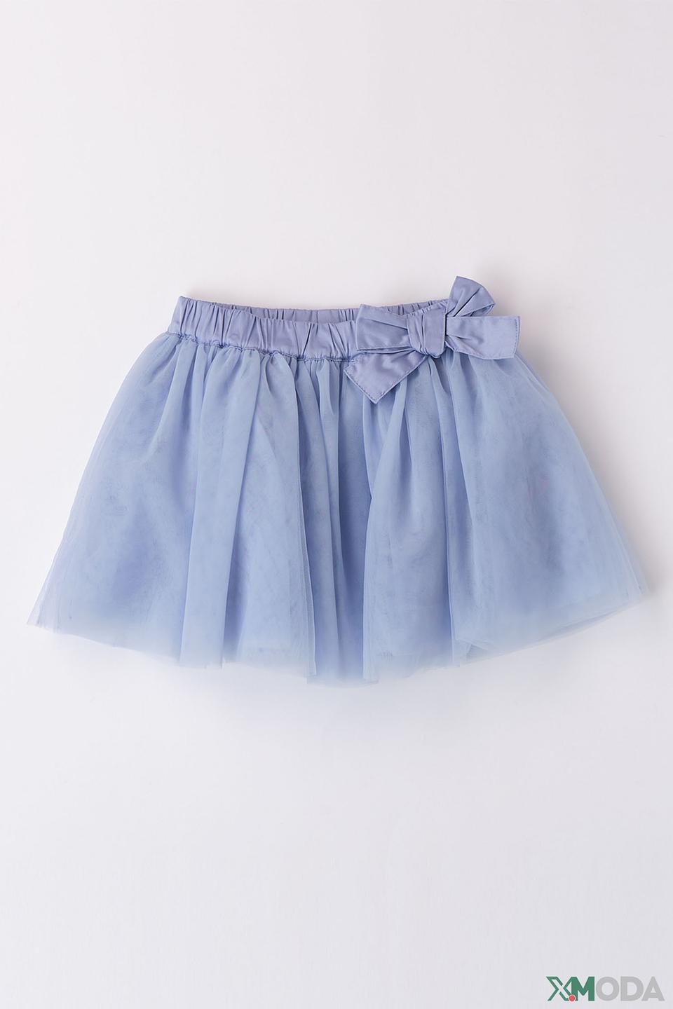 Юбка Ido детская голубая с бантом