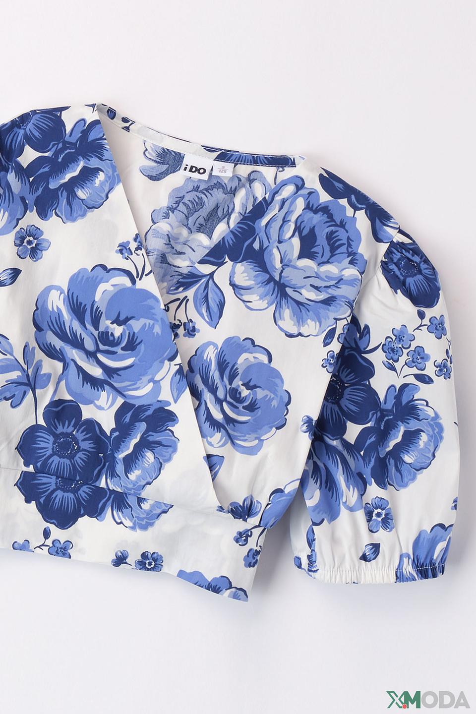 Блуза Ido дев. с цветочным принтом