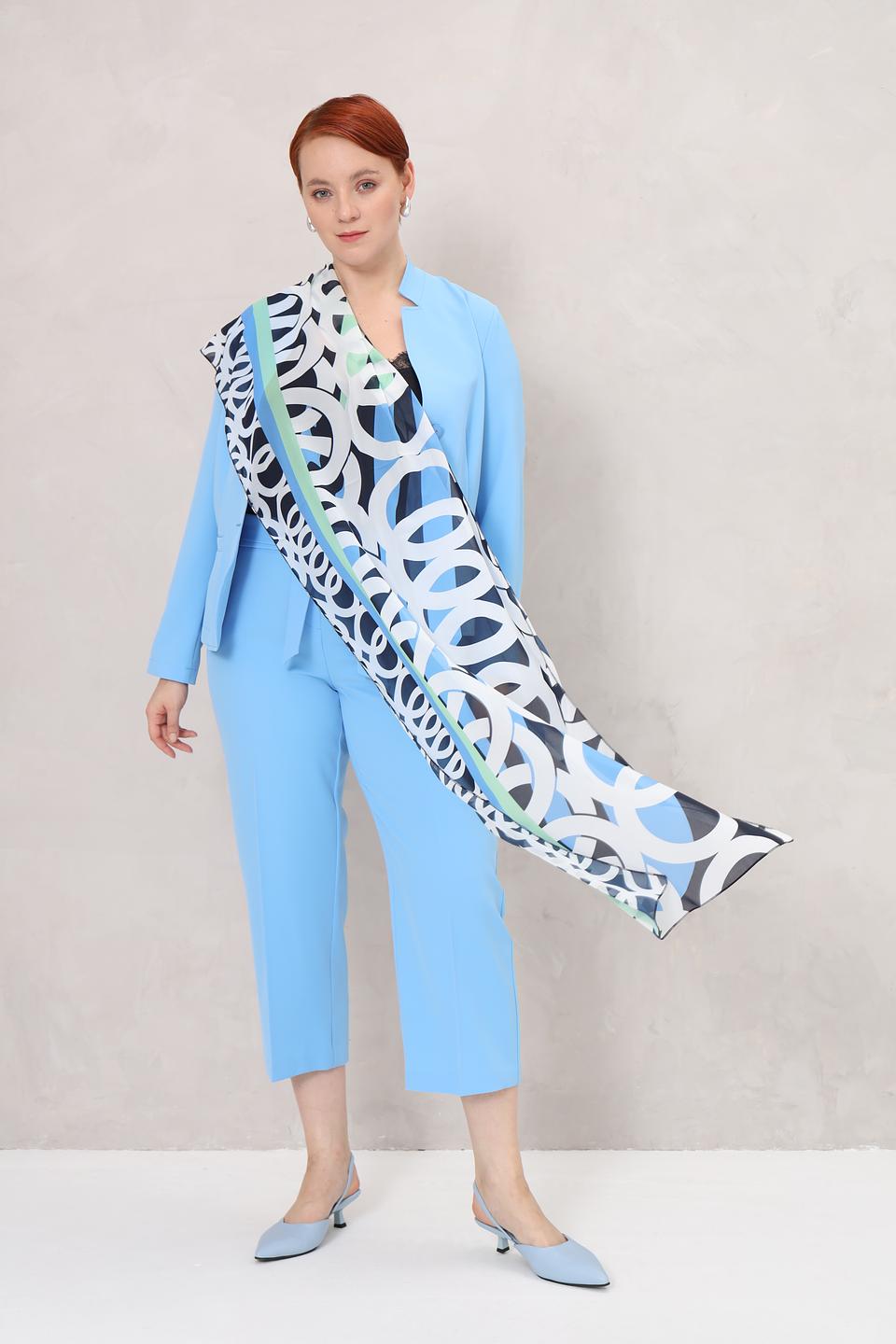 Шарф Frank Walder с принтом