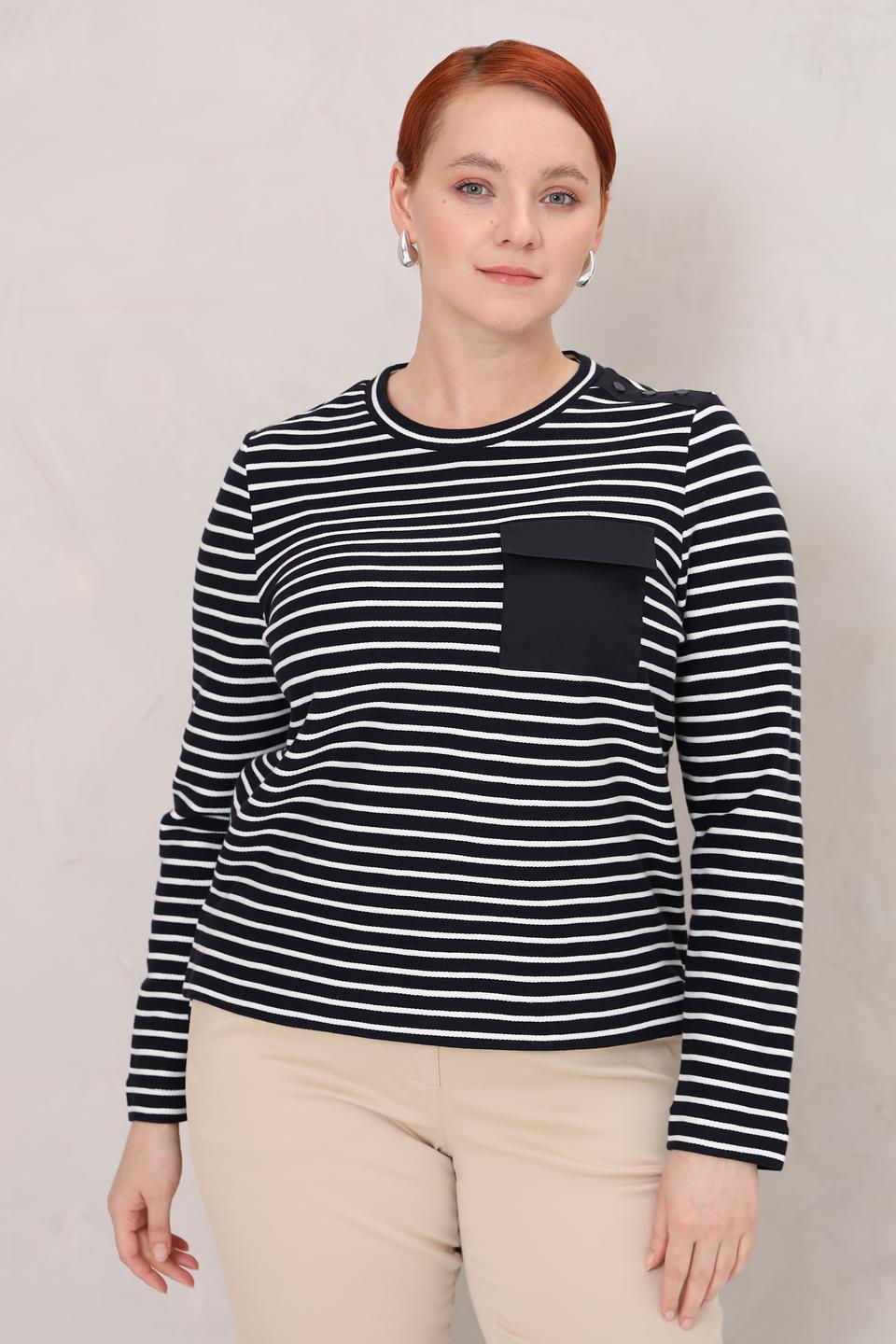 Пуловер Gerry Weber полоска чёрный