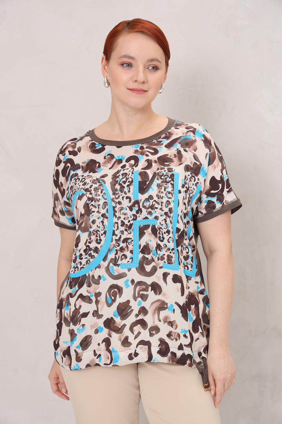 Футболка Frapp с леопардовым принтом