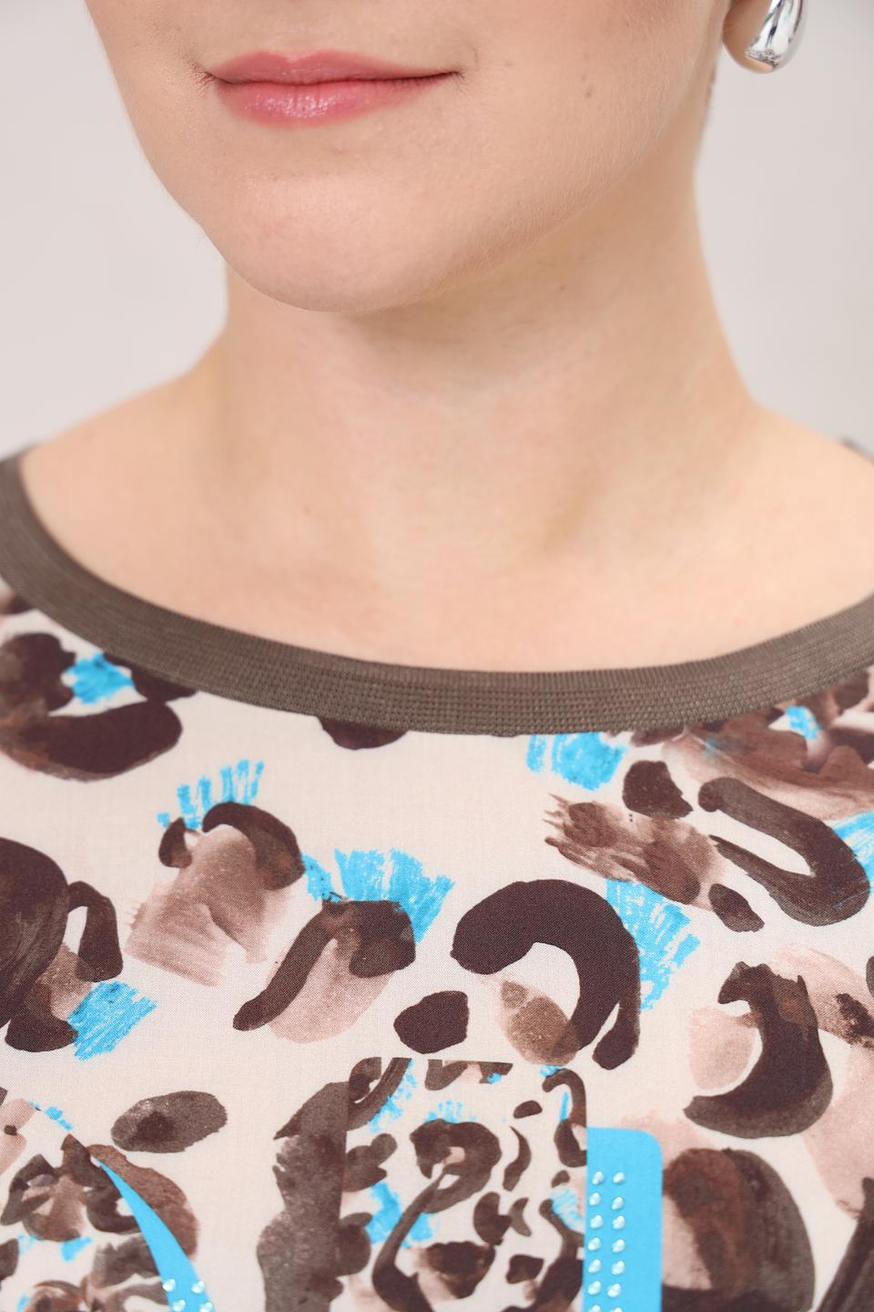 Футболка Frapp с леопардовым принтом