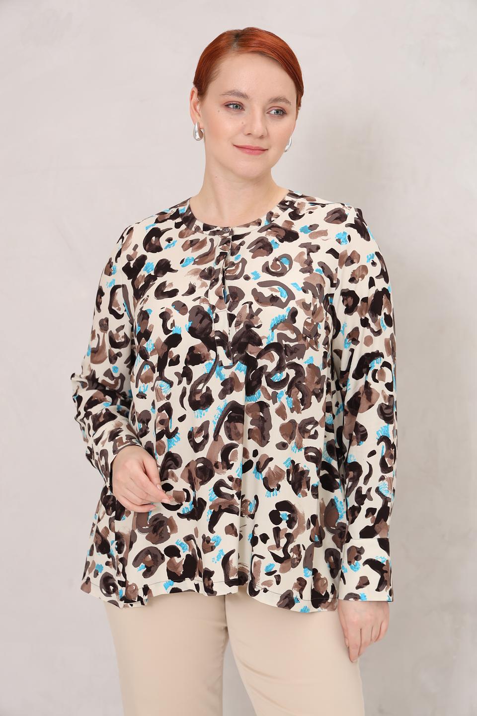Блуза Frapp с абстрактным принтом