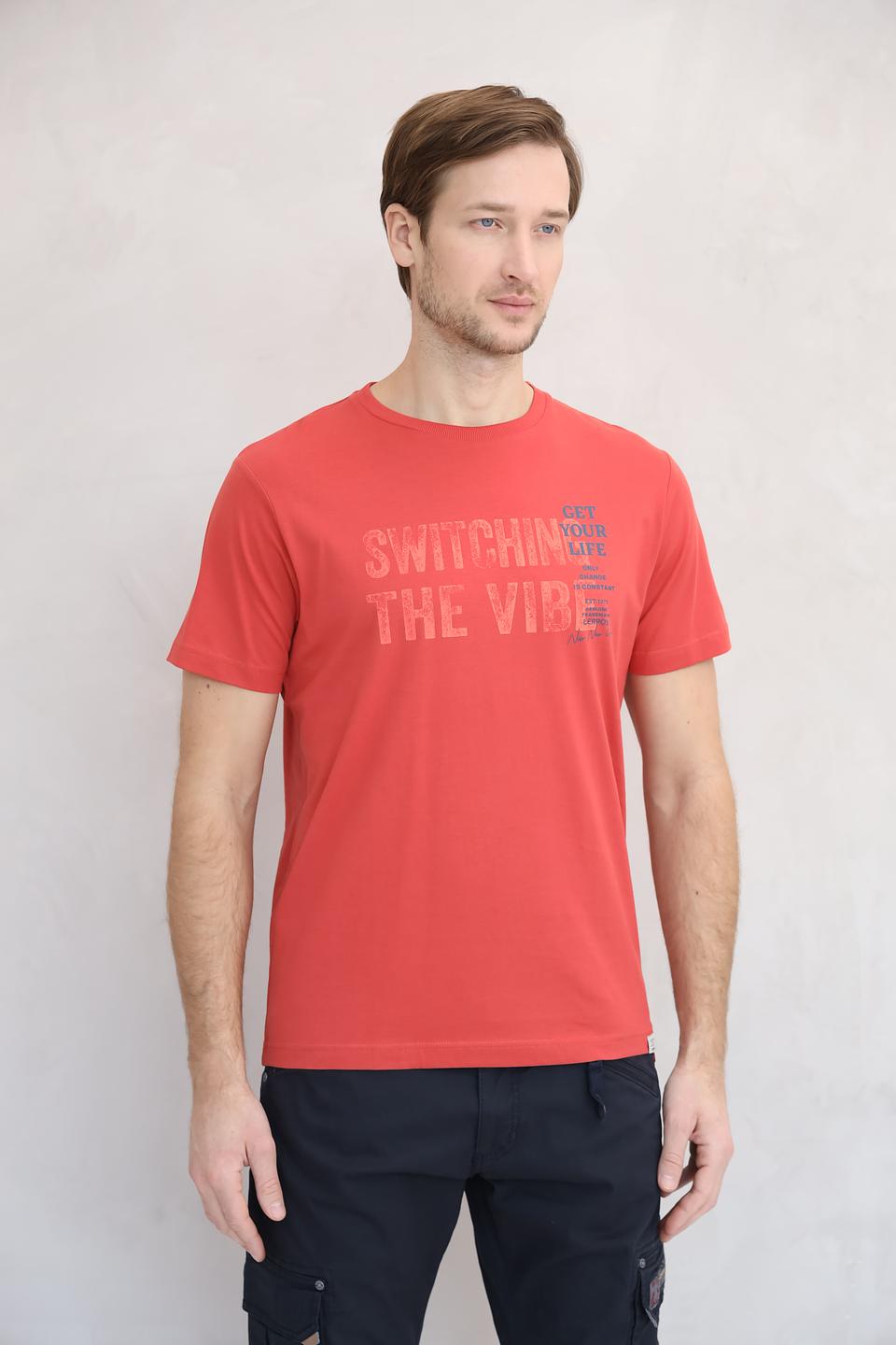 Футболка Lerros с принтом красный