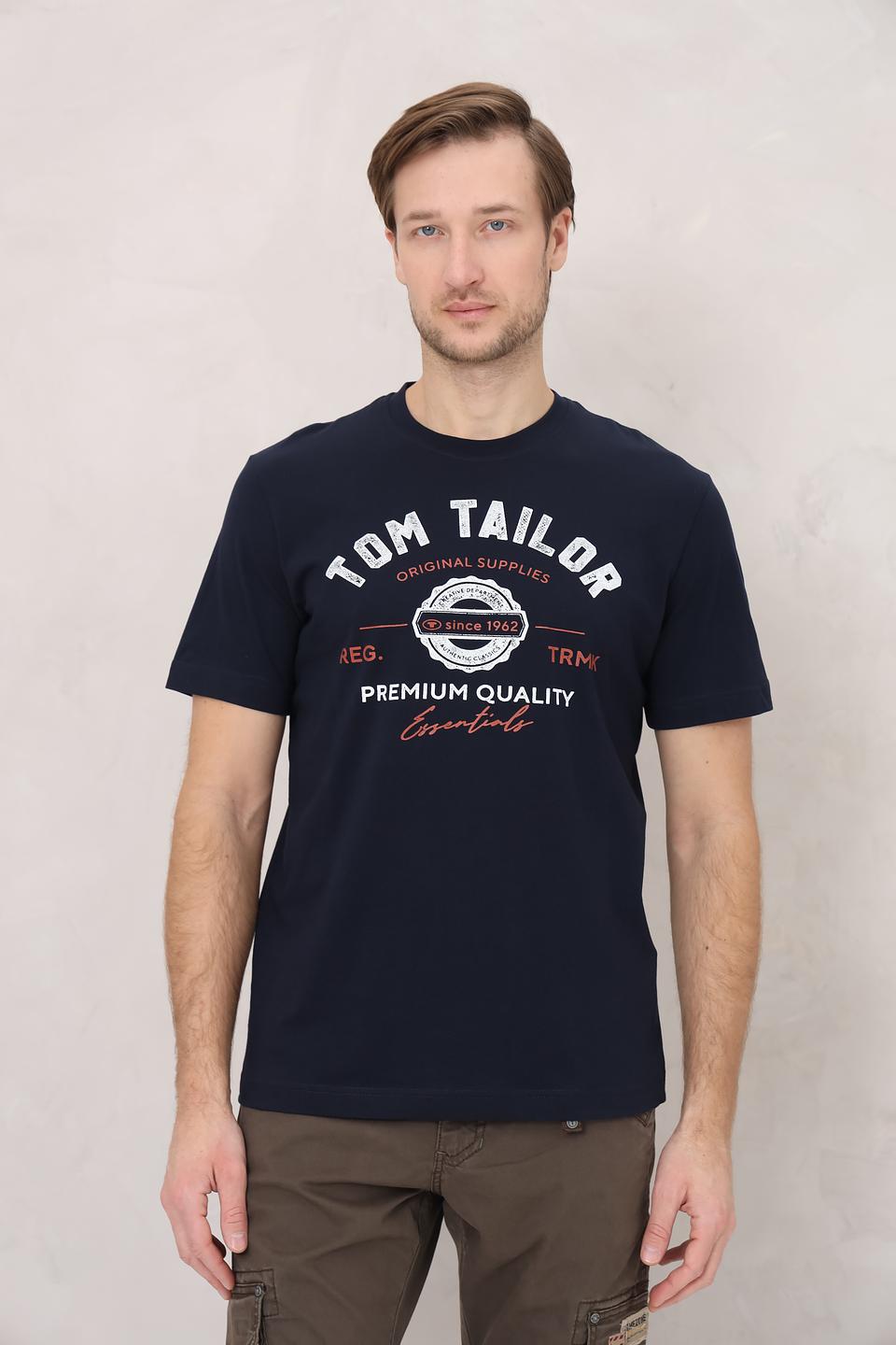 Футболка Tom Tailor essentials синяя