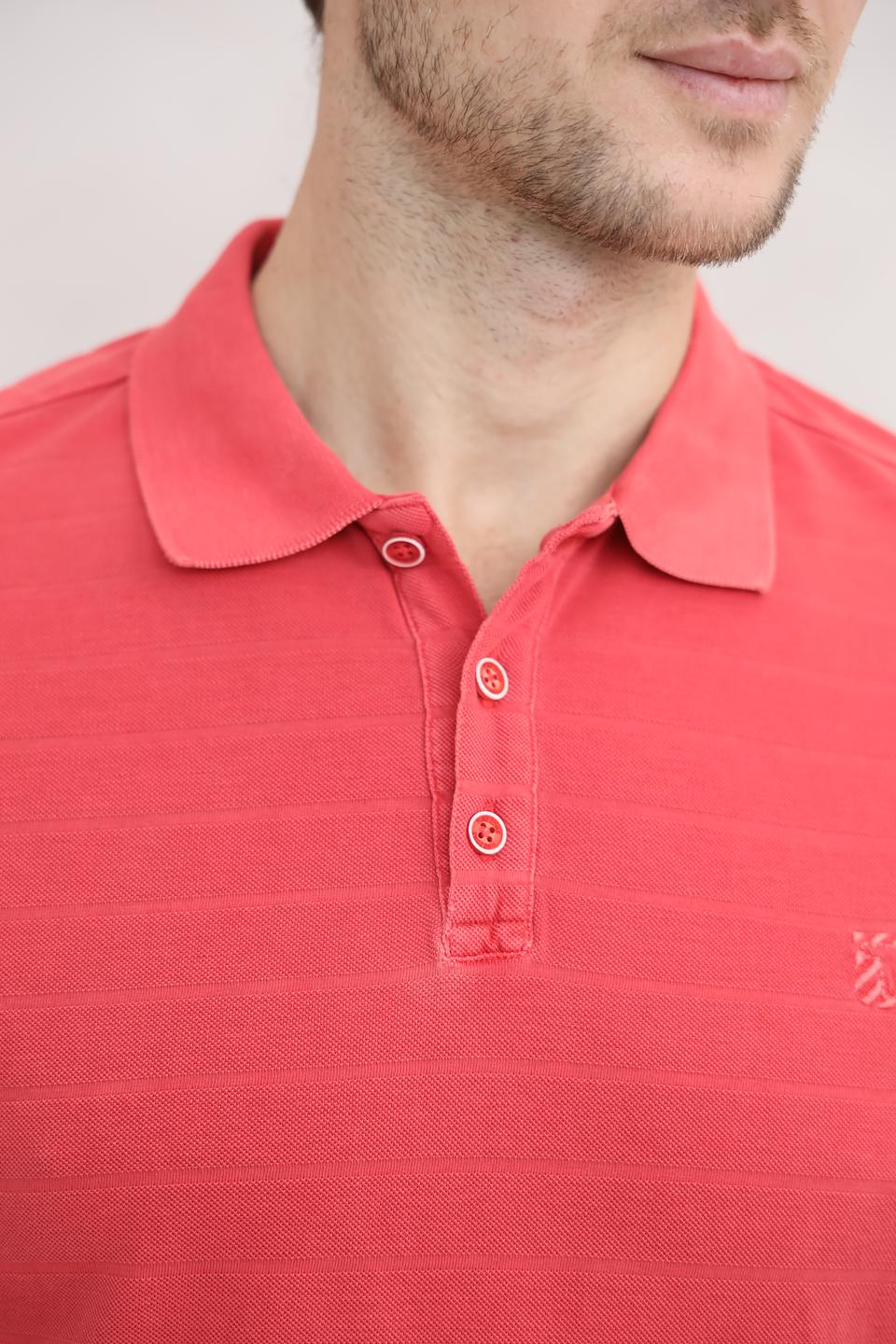 Поло Time Zone, кораллового цвета