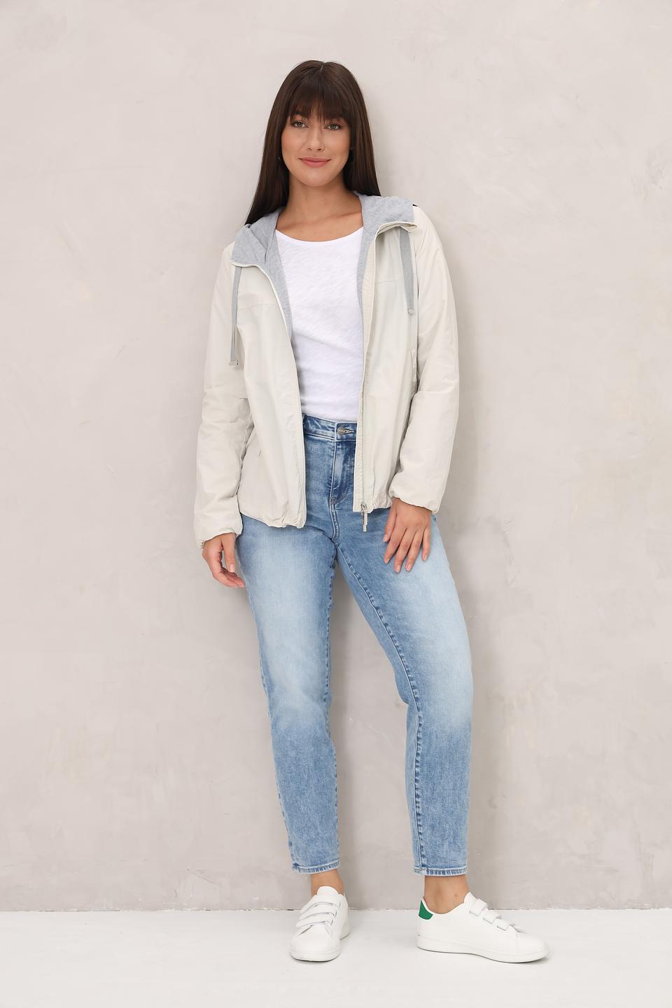 Куртка White Label с капюшоном бежевая