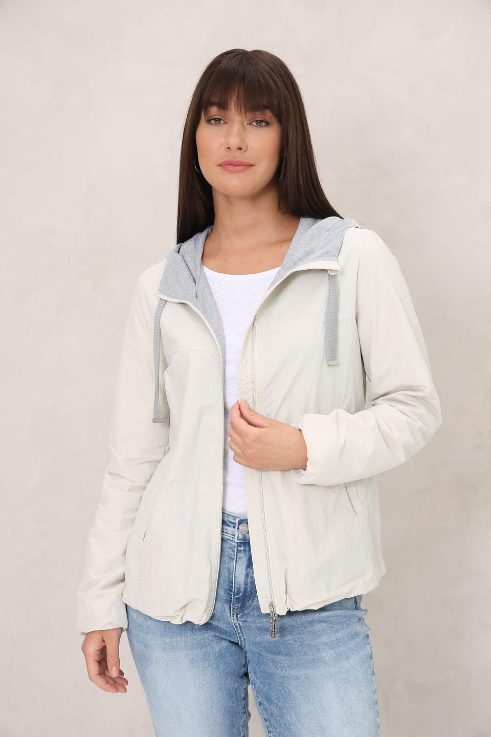 Куртка White Label с капюшоном бежевая